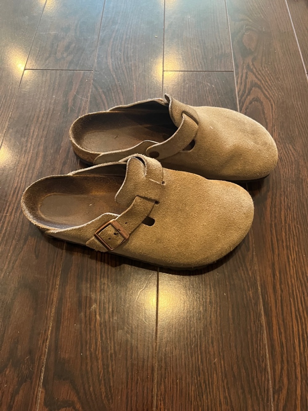 Birkenstock Suede Boston Slip-On Clog - Picture 4 of 8